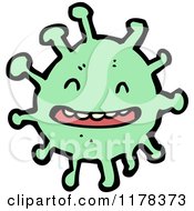 Poster, Art Print Of Green Microbe
