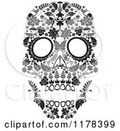 Poster, Art Print Of Flowered Day Of The Dead Skull