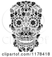 Poster, Art Print Of Flowered Day Of The Dead Skull