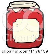 Cartoon Of An Old Fashioned Preserve Jar Royalty Free Vector Illustration by lineartestpilot