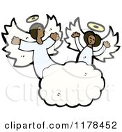 Poster, Art Print Of African American Angels In The Clouds