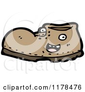Cartoon Of A Leather Boot Royalty Free Vector Illustration by lineartestpilot