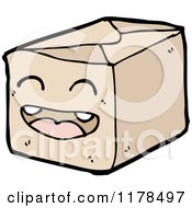 Cartoon Of A Brown Wrapped Package Royalty Free Vector Illustration by lineartestpilot
