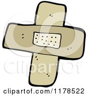 Cartoon Of Bandages Royalty Free Vector Illustration by lineartestpilot