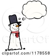 Poster, Art Print Of Snowman With A Conversation Bubble