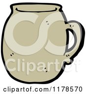 Cartoon Of A Coffee Mug Royalty Free Vector Illustration by lineartestpilot