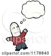 Cartoon Of A Man With A Conversation Bubble Royalty Free Vector Illustration