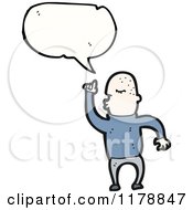 Poster, Art Print Of Man With A Conversation Bubble