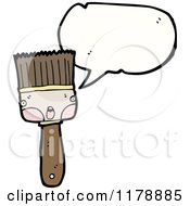 Poster, Art Print Of Paintbrush With A Conversation Bubble