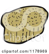 Cartoon Of A Loaf Of Whole Wheat Bread Royalty Free Vector Illustration