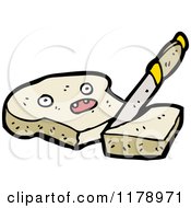 Poster, Art Print Of Slice Of Bread Cut By A Knife