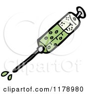Cartoon Of A Hypodermic Needle Royalty Free Vector Illustration by lineartestpilot