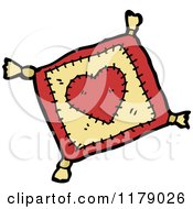 Heart Pillow With Tassels