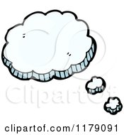Cartoon Of A Conversation Bubble Cloud Royalty Free Vector Illustration