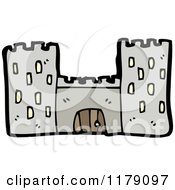 Cartoon Of A Castle Royalty Free Vector Illustration by lineartestpilot