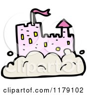 Poster, Art Print Of Pink Castle In A Cloud