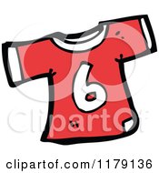 Poster, Art Print Of T-Shirt With The Number 6