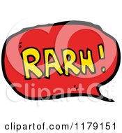 Poster, Art Print Of Conversation Bubble With The Word Rarn