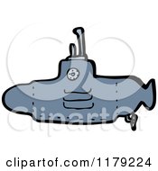 Cartoon Of A Submarine Royalty Free Vector Illustration