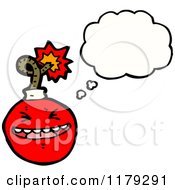 Poster, Art Print Of Red Bomb With A Conversation Bubble