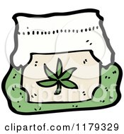 Poster, Art Print Of Bag With A Marijuana Leaf