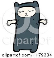 Cartoon Of A Child Wearing A Cat Costume Royalty Free Vector Illustration
