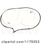 Cartoon Of A Conversation Bubble Royalty Free Vector Illustration by lineartestpilot