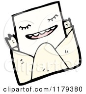 Cartoon Of A Letter In An Envelope Royalty Free Vector Illustration by lineartestpilot