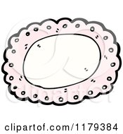 Cartoon Of A Pastel Pink Oval Royalty Free Vector Illustration