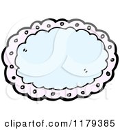 Cartoon Of A Pastel Oval Royalty Free Vector Illustration