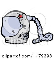 Cartoon Of An Astronauts Space Helmet Royalty Free Vector Illustration