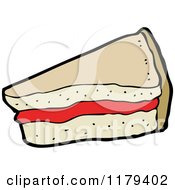 Cartoon Of A Pie Royalty Free Vector Illustration by lineartestpilot