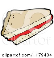 Cartoon Of A Pie Royalty Free Vector Illustration by lineartestpilot