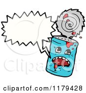 Tin Can With A Conversation Bubble