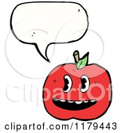 Poster, Art Print Of Apple With A Conversation Bubble