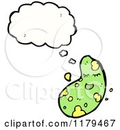 Cartoon Of An Amoeba Thinking Royalty Free Vector Illustration by lineartestpilot