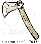 Cartoon Of An Ax Royalty Free Vector Illustration by lineartestpilot
