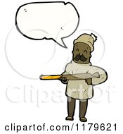 Poster, Art Print Of African American Man With A Rifle Speaking