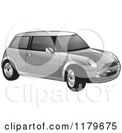Poster, Art Print Of Silver Mini Cooper Car