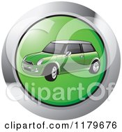 Poster, Art Print Of Green Mini Cooper Car Icon