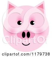 Poster, Art Print Of Pink Pig Face