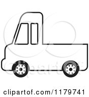 Poster, Art Print Of Black And White Delivery Truck