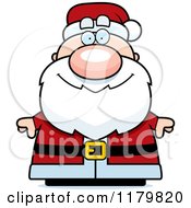 Poster, Art Print Of Happy Chubby Santa