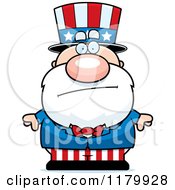 Poster, Art Print Of Worried Chubby Uncle Sam