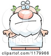 Cartoon Of A Bored Chubby Greek Man Royalty Free Vector Clipart by Cory Thoman