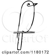 Poster, Art Print Of Black And White Sketched Bird 9