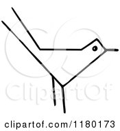 Poster, Art Print Of Black And White Sketched Bird 3