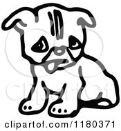 Poster, Art Print Of Black And White Puppy