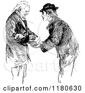 Poster, Art Print Of Retro Vintage Black And White Old Man Signing