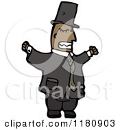 Cartoon Of An Black Man In A Suit Royalty Free Vector Illustration